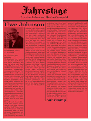 cover image of Jahrestage 2